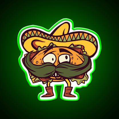 Mexican Taco Led Neon Sign Mexican Food Sign Kitchen Sign Rgb Color - Shineneon