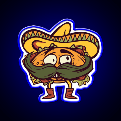 Mexican Taco Led Neon Sign Mexican Food Sign Kitchen Sign Rgb Color - Shineneon