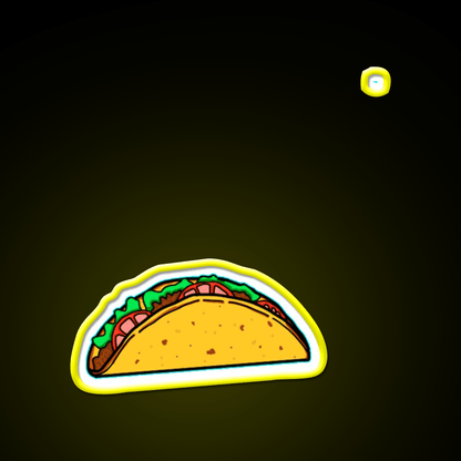 Mexican Taco Led Neon Sign Mexican Food Sign Rgb Color - Shineneon
