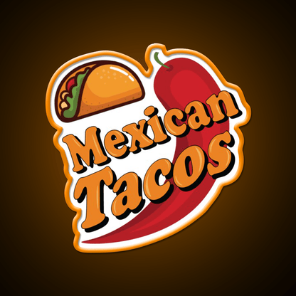 Mexican Tacos Party Drink Tequila Led Neon Sign Rgb Color - Shineneon