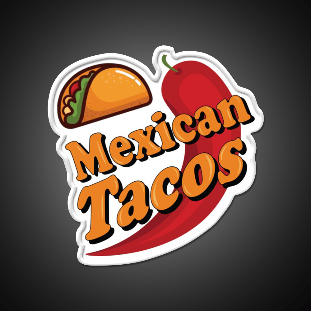 Mexican Tacos Party Drink Tequila Led Neon Sign Rgb Color - Shineneon