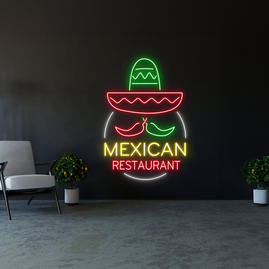 Mexician Restaurant Neon Sign