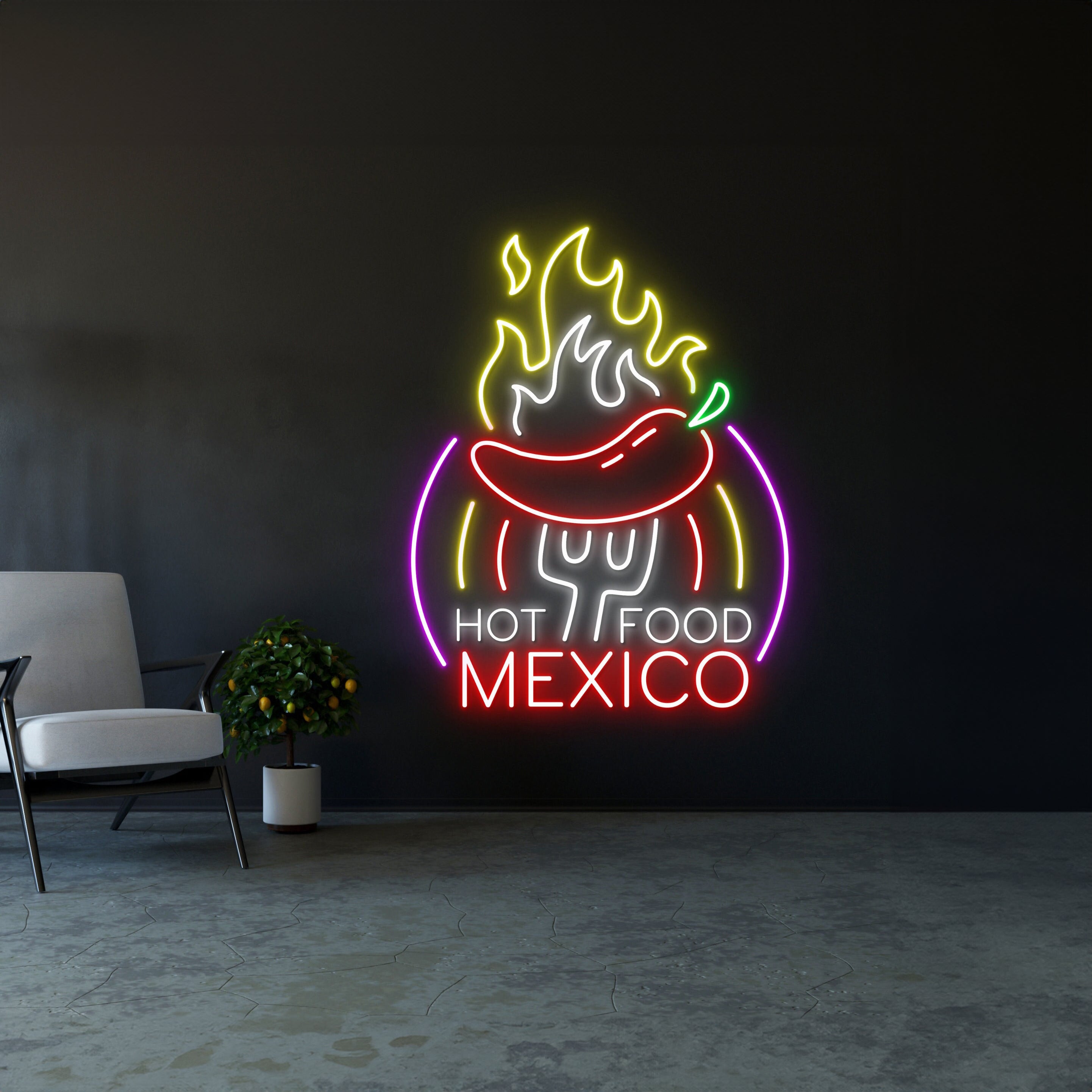 Mexico Hot Food Neon Sign | Shineneon
