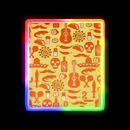 Mexico Party Drink Tequila Led Neon Sign Rgb Color - LED neon sign close-up detail