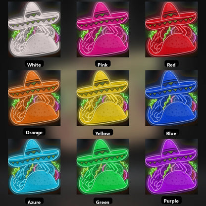 Mexico Tacos Wall Decor LED Neon Sign - 05 Color Grid