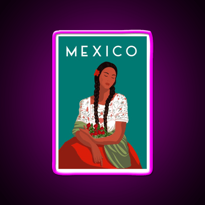 Mexico Travel Poster Party Drink Tequila Led Neon Sign Rgb Color - Shineneon
