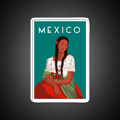 Mexico Travel Poster Party Drink Tequila Led Neon Sign Rgb Color - Shineneon