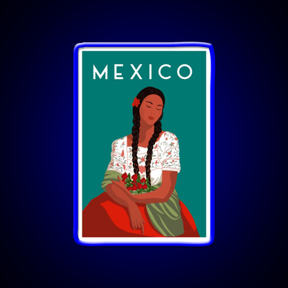 Mexico Travel Poster Party Drink Tequila Led Neon Sign Rgb Color - Shineneon
