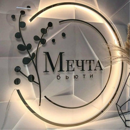 Meyta Acrylic Business Logo Sign - Shineneon