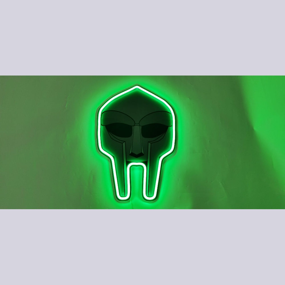 Mf Doom Mask Led Neon Sign Wall Art Acrylic Neon Light