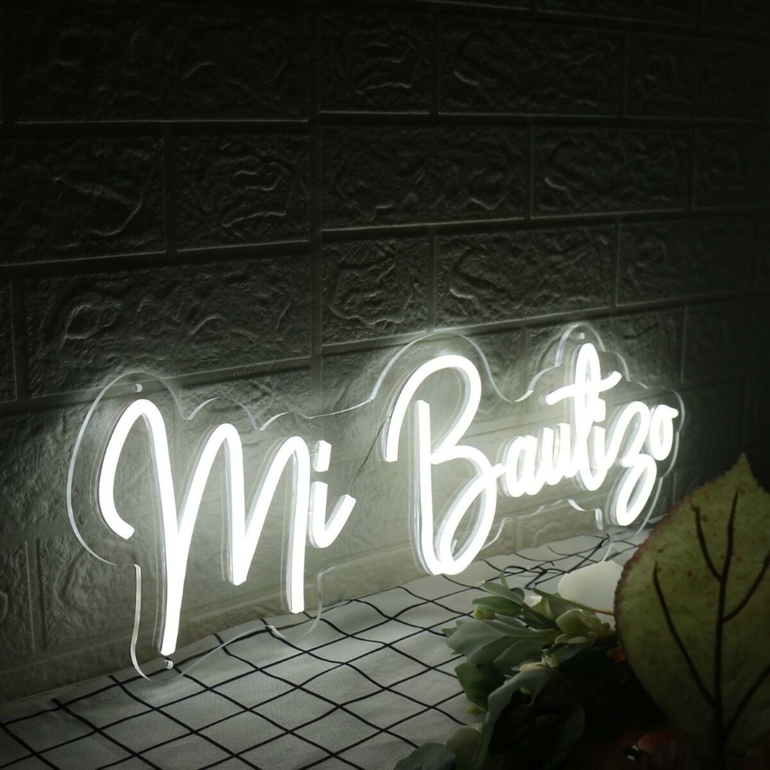 Mi Bautizo White Led Neon Sign - Shineneon