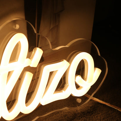 Mi Bautizqo Yellow Led Neon Sign - Shineneon