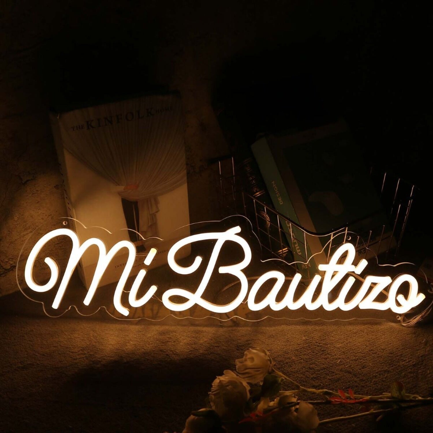 Mi Bautizqo Yellow Led Neon Sign - Shineneon