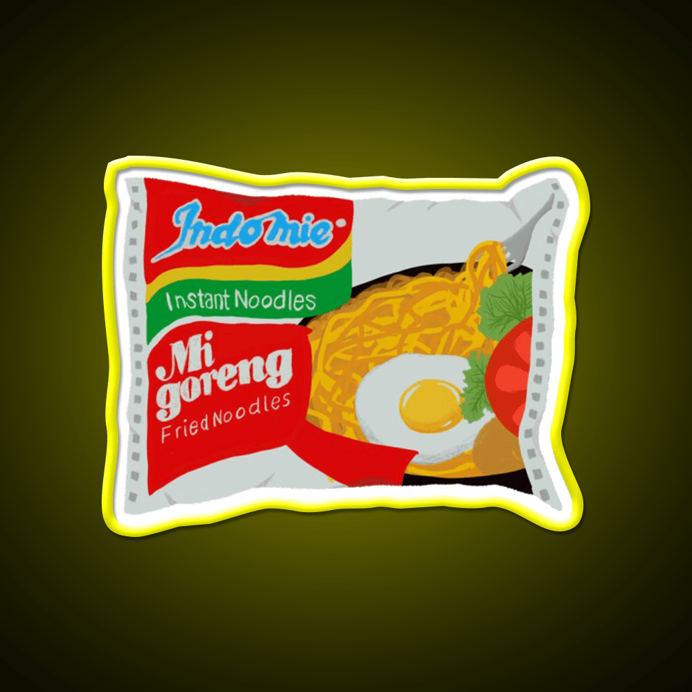 Mi Goreng Instant Ramen Noodles Snack Food Led Neon Sign Rgb Color - Shineneon