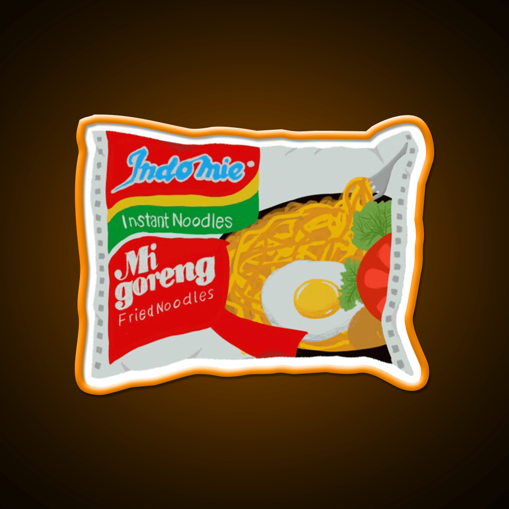 Mi Goreng Instant Ramen Noodles Snack Food Led Neon Sign Rgb Color - Shineneon