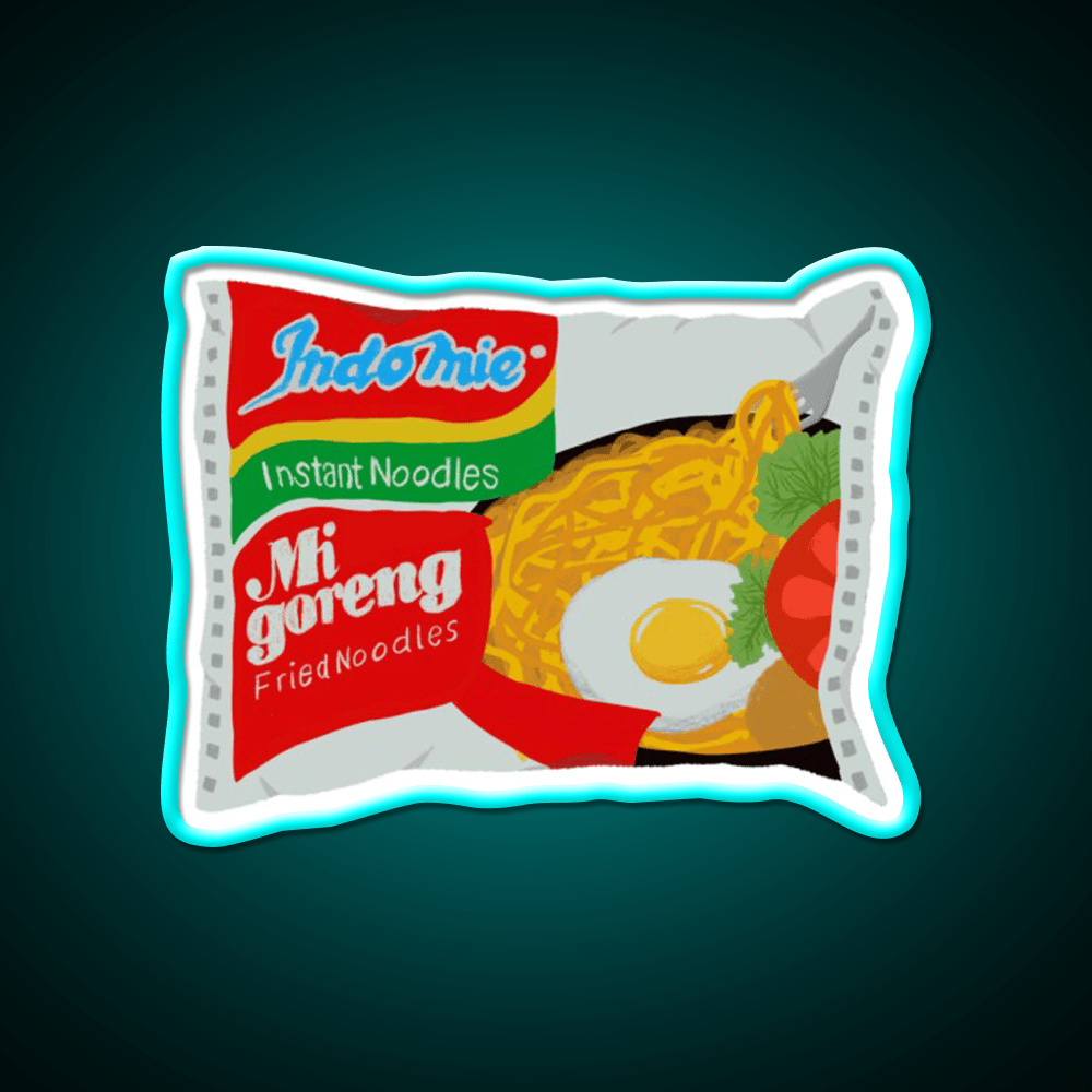 Mi Goreng Instant Ramen Noodles Snack Food Led Neon Sign Rgb Color - Shineneon