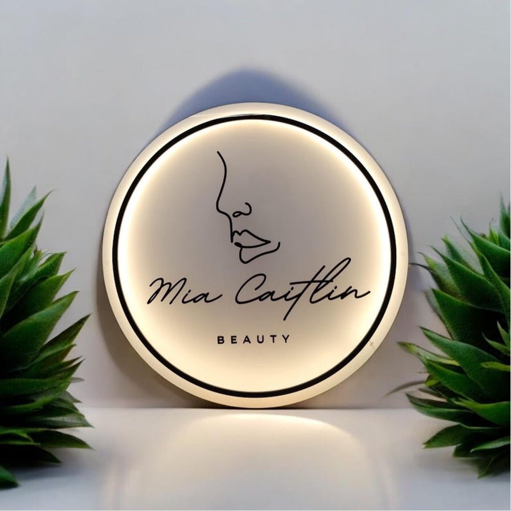 Mia Caitlin Acrylic Business Logo Sign - Shineneon