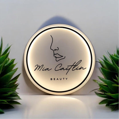 Mia Caitlin Acrylic Business Logo Sign - Shineneon
