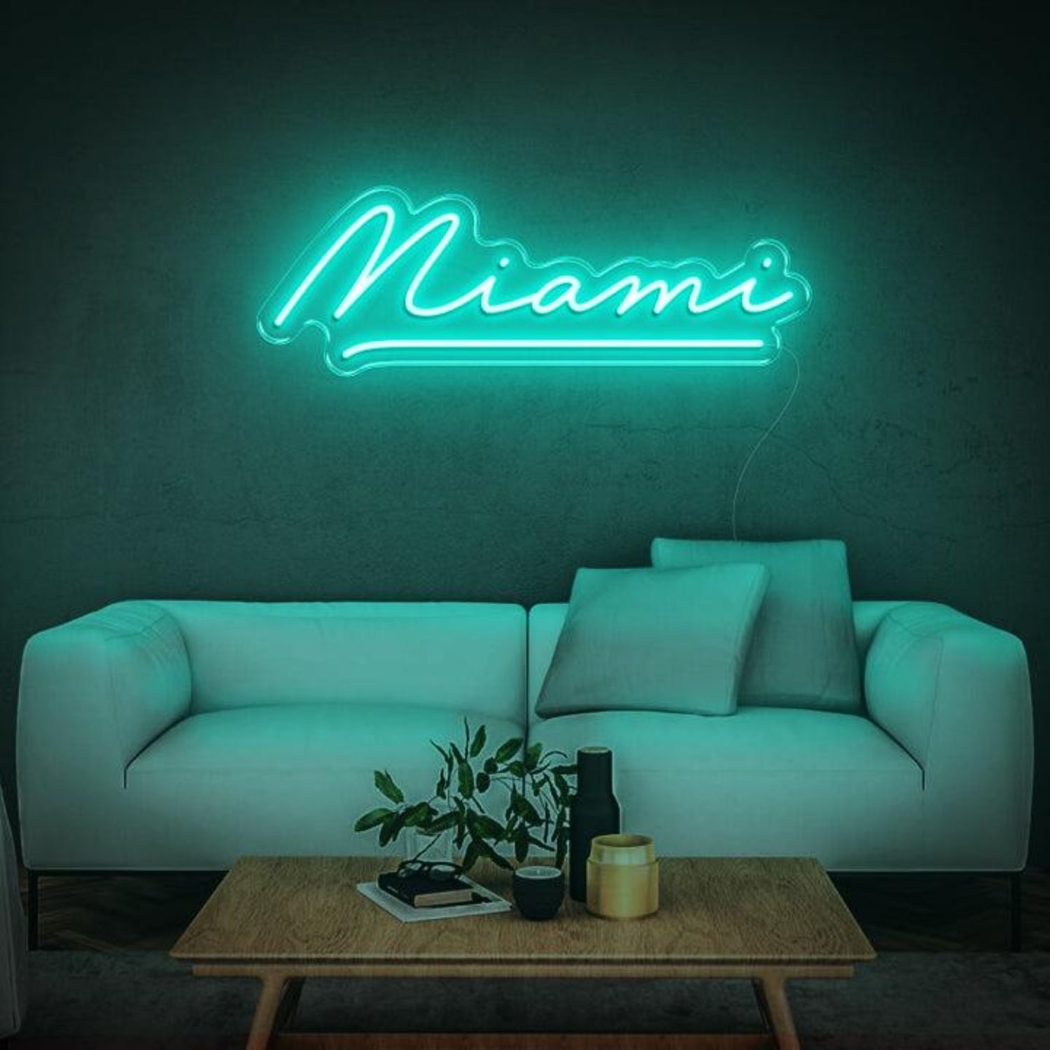 Miami Red Script Led Neon Sign For Home Wall Decor | Shineneon