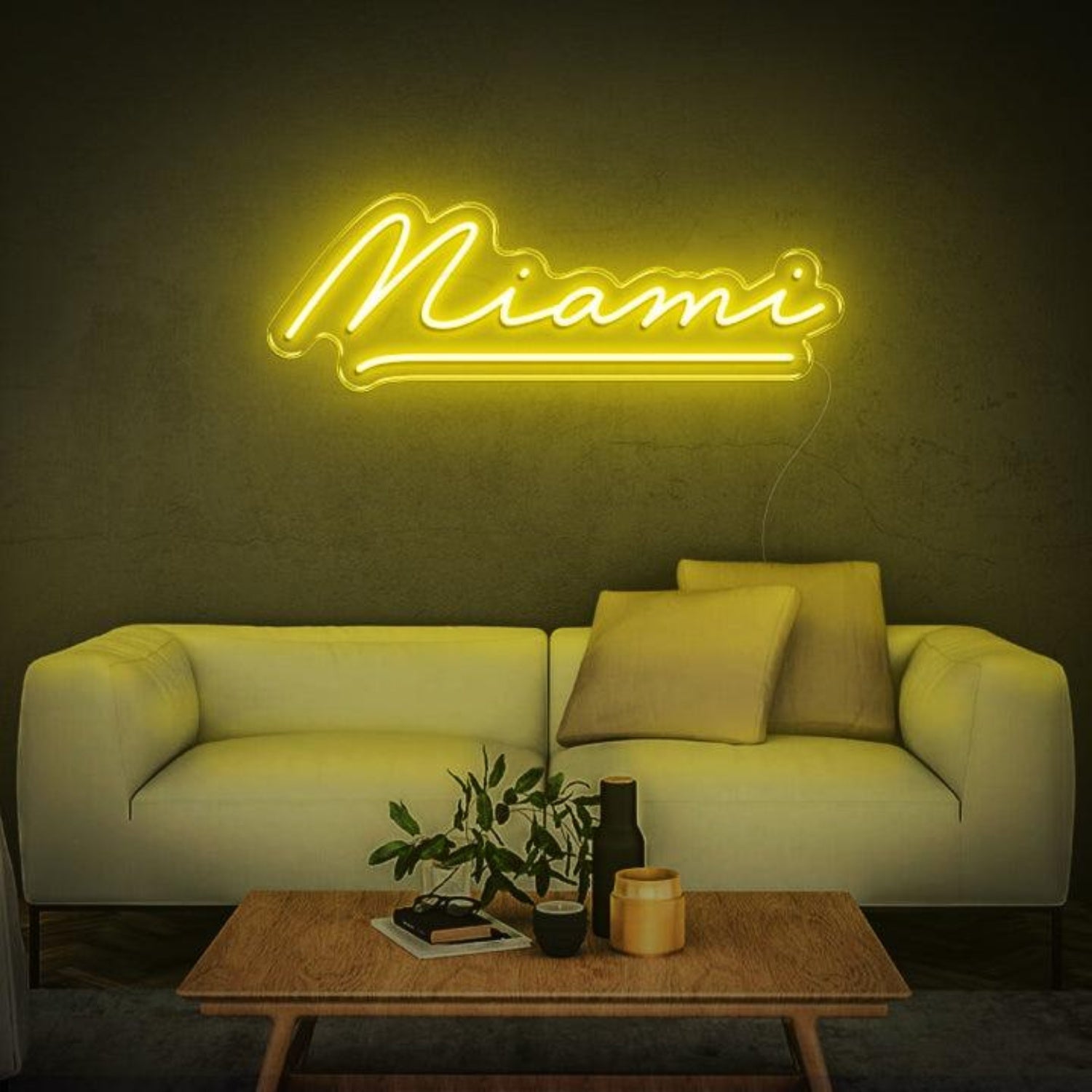 Miami Red Script Led Neon Sign For Home Wall Decor | Shineneon