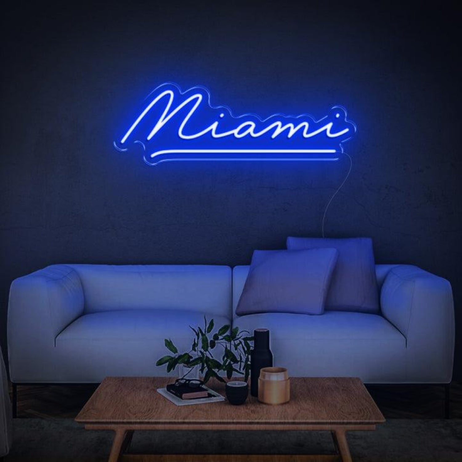 Miami Red Script Led Neon Sign For Home Wall Decor | Shineneon