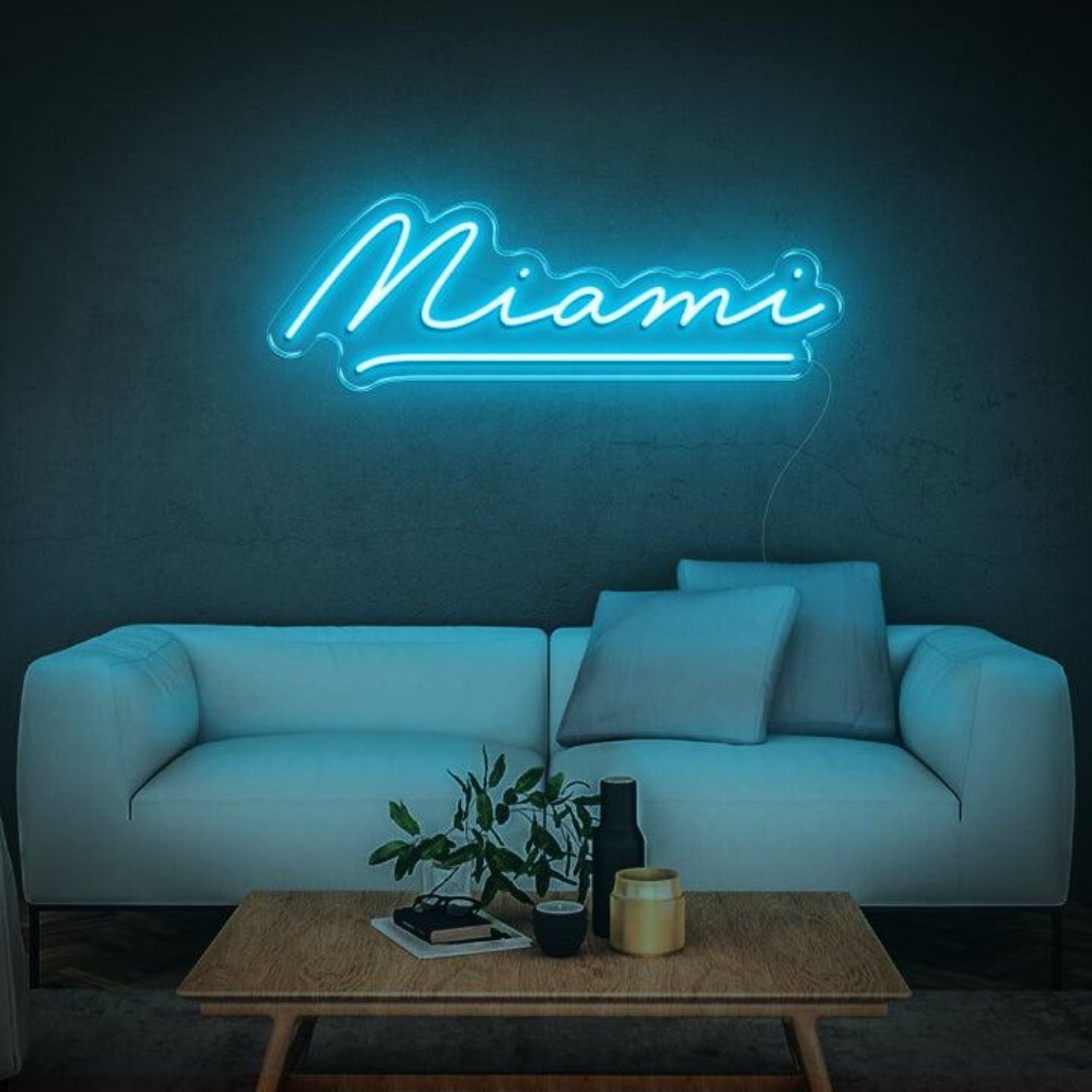 Miami Red Script Led Neon Sign For Home Wall Decor | Shineneon