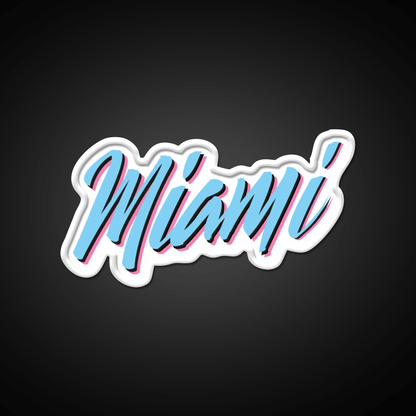 Miami Vice Wordstyle Logomark Party Drink Tequila Led Neon Sign Rgb Color - Shineneon