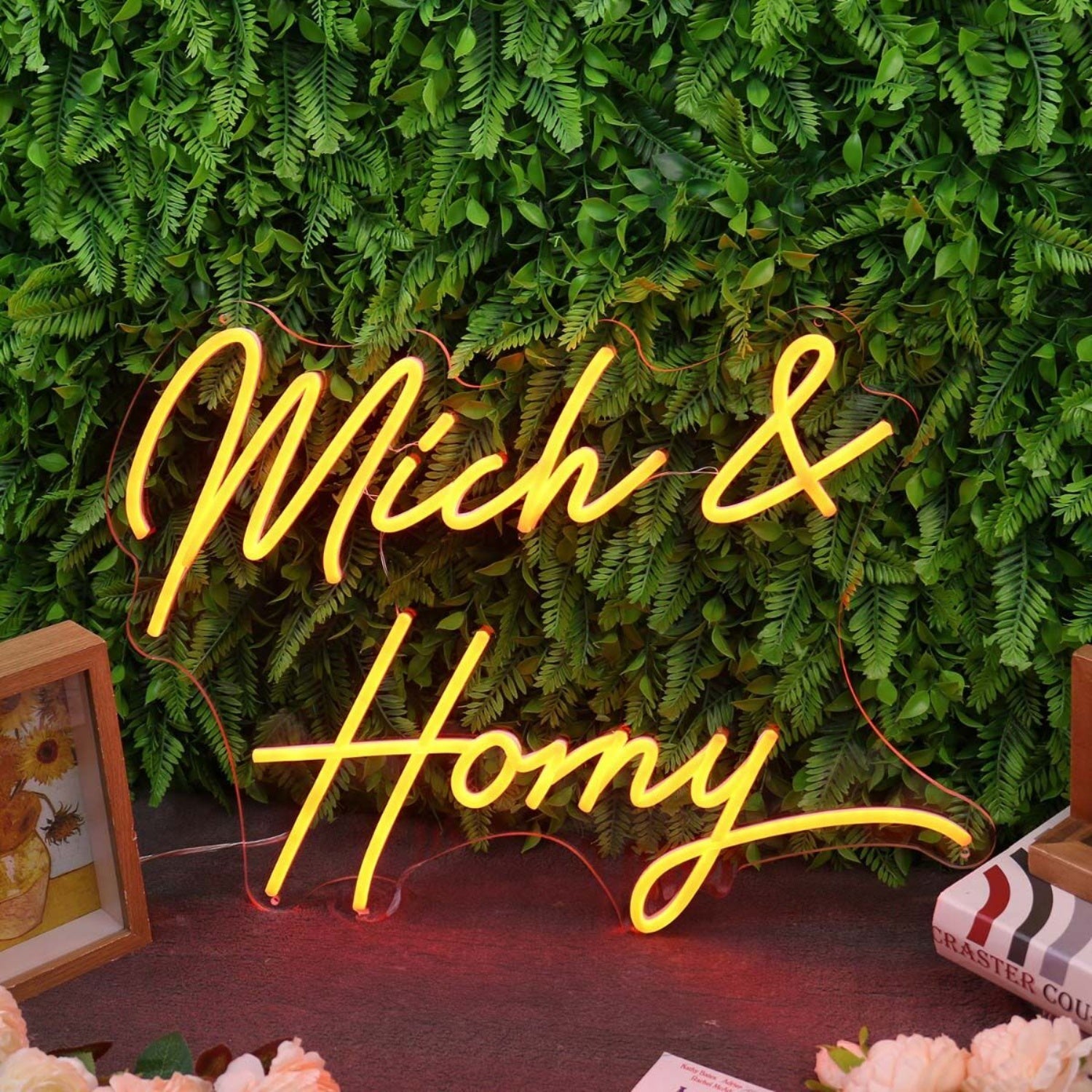 Mich And Horny Orange Led Neon Sign - Shineneon
