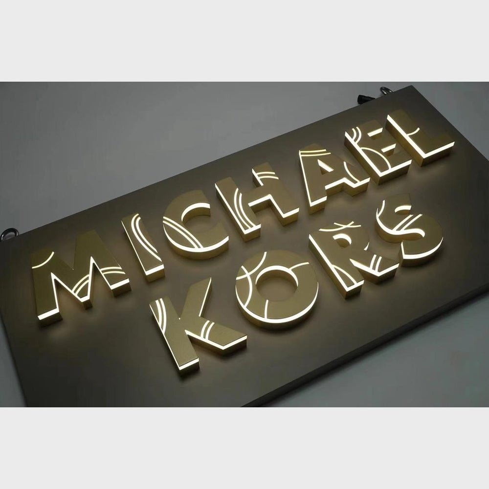 Michael Kors With Panel 3D Backlit Channel Letters Led Light Sign - Shineneon