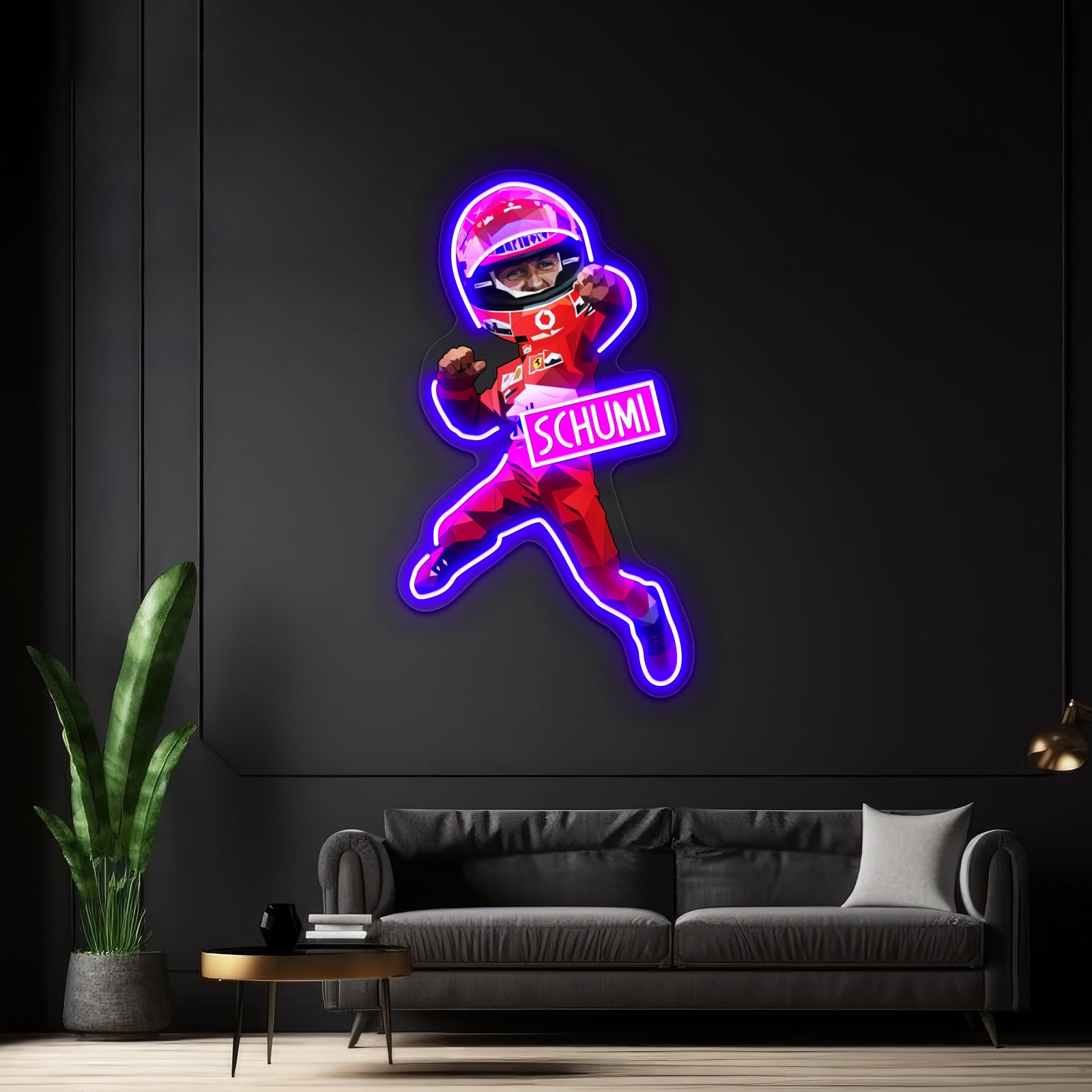 Michigan Flower Artwork Custom Neon Sign For Home Decor