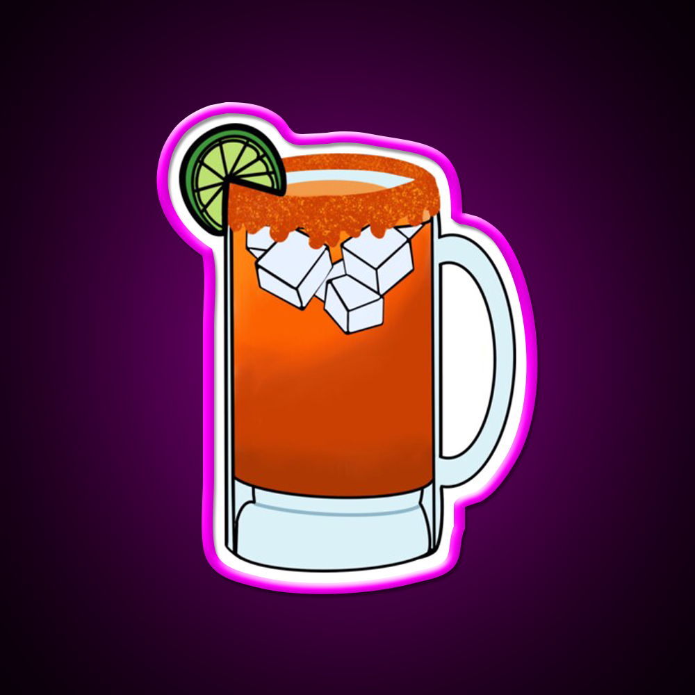 Micheladas Beer Bar Decor Led Neon Sign Rgb Color - Neon sign mounted on wall in room