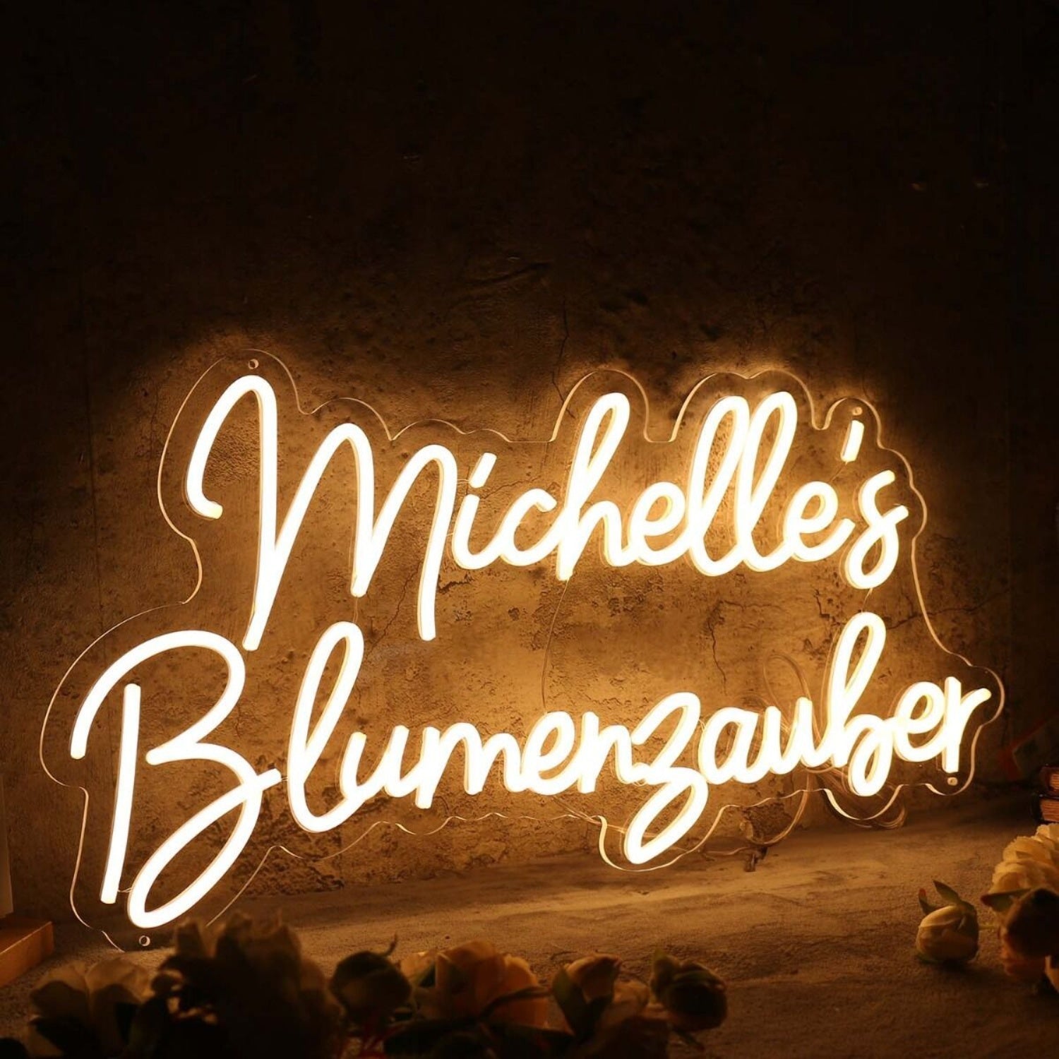 Michelle S Blumenzauber Yellow Led Neon Sign - Shineneon