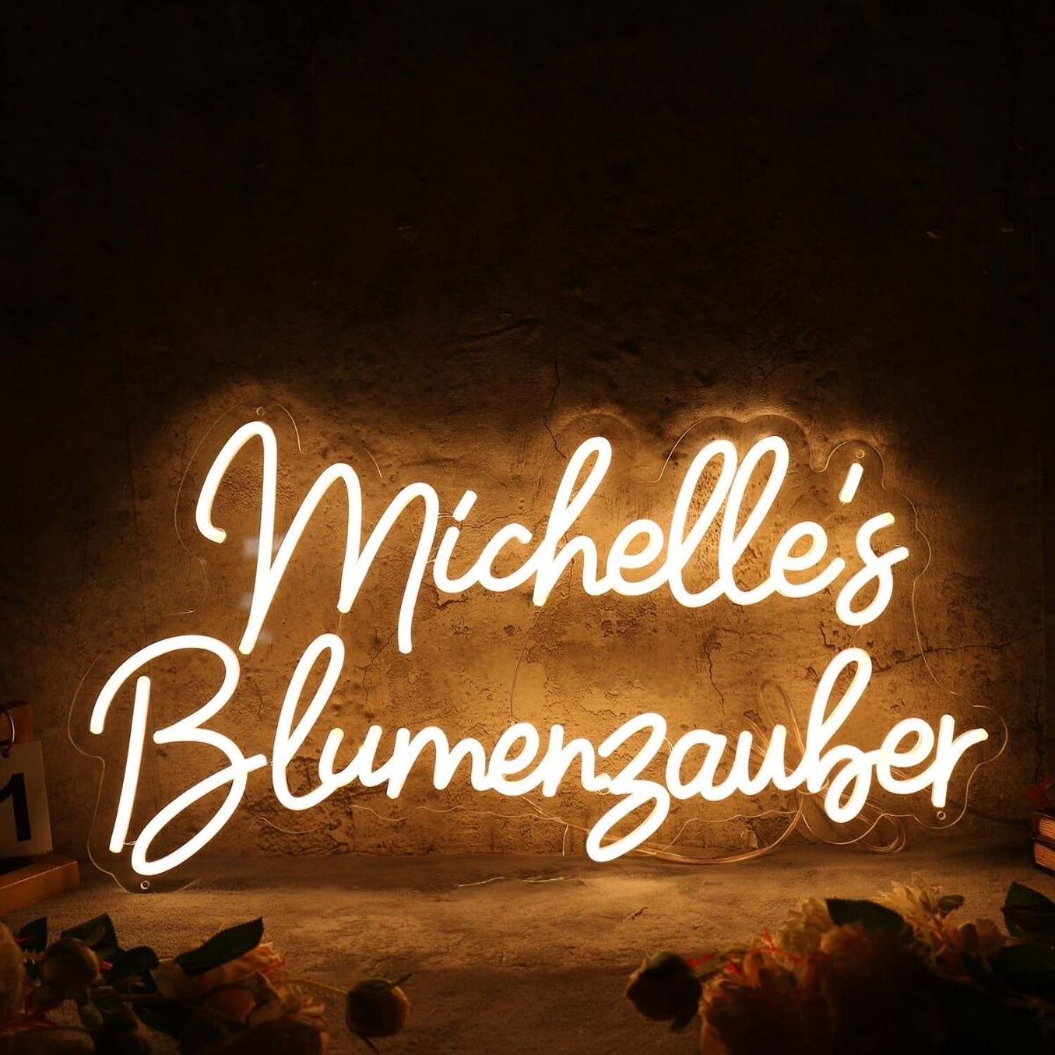 Michelle S Blumenzauber Yellow Led Neon Sign - Shineneon