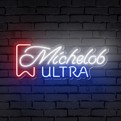 Michelob Ultra Red White Blue Led Neon Sign For Bar Restaurant Brand Wall Decor | Shineneon