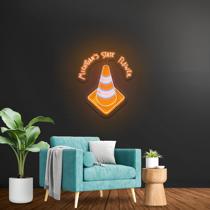 Michigan Lighthouse Artwork Led Signs