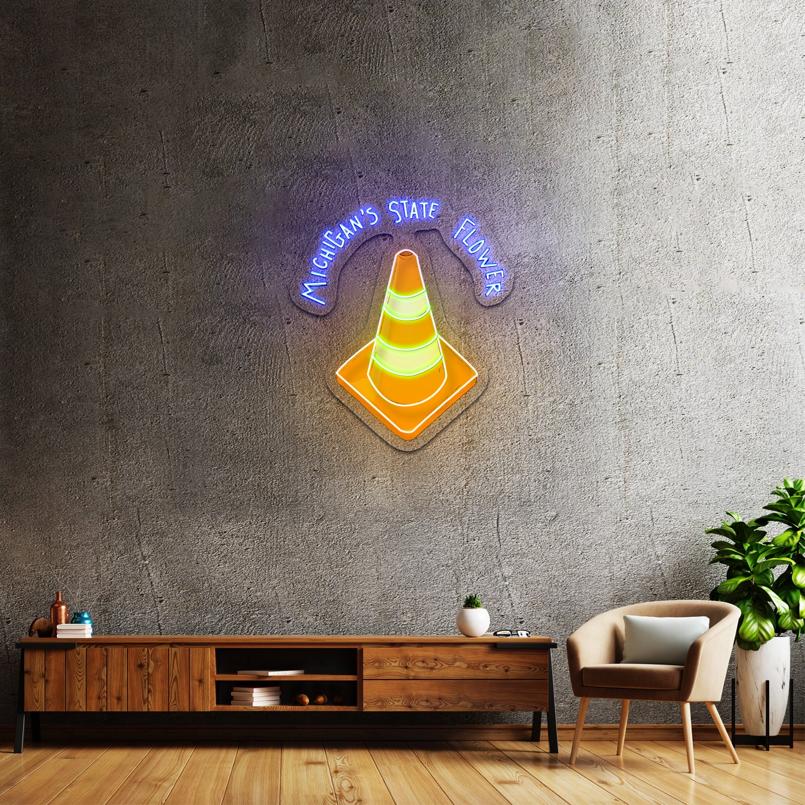 Michigan Lighthouse Artwork Led Signs