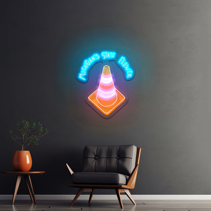 Michigan Lighthouse Artwork Led Signs