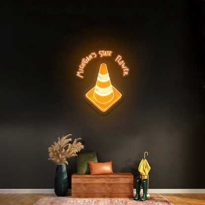 Michigan Lighthouse Artwork Led Signs