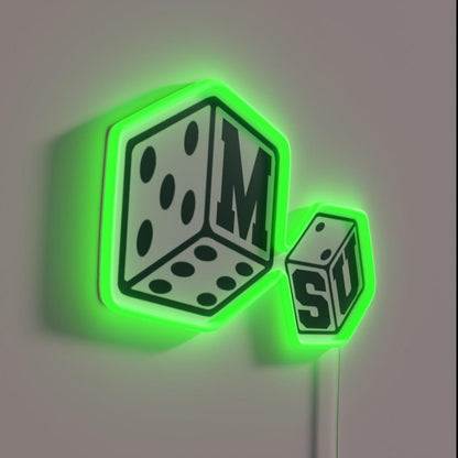 Michigan State Beer Die Rgb Led Neon Sign - LED neon sign close-up detail