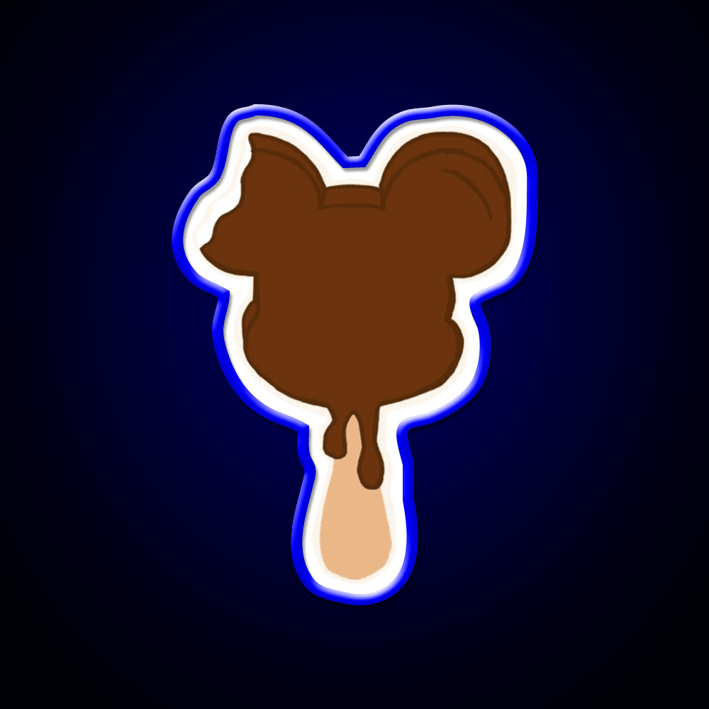 Mickey Ice Cream Snack Food Led Neon Sign For Snack Room Rgb Color - Shineneon