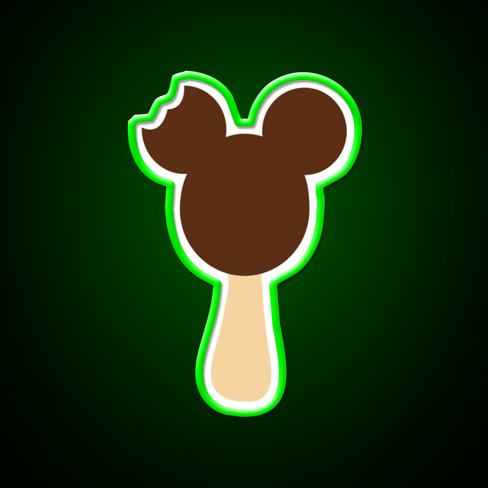 Mickey Ice Cream Snack Food Led Neon Sign Rgb Color - Shineneon