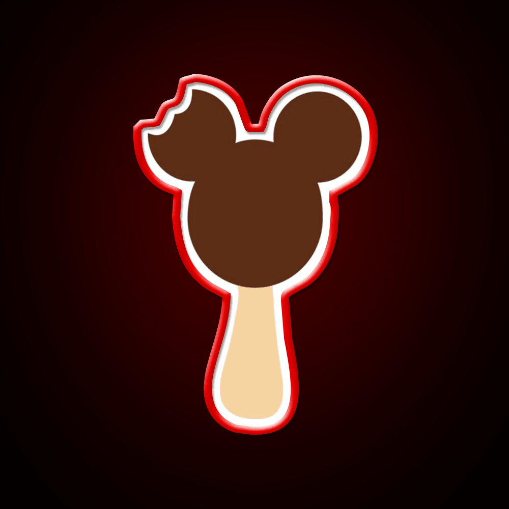 Mickey Ice Cream Snack Food Led Neon Sign Rgb Color - Shineneon