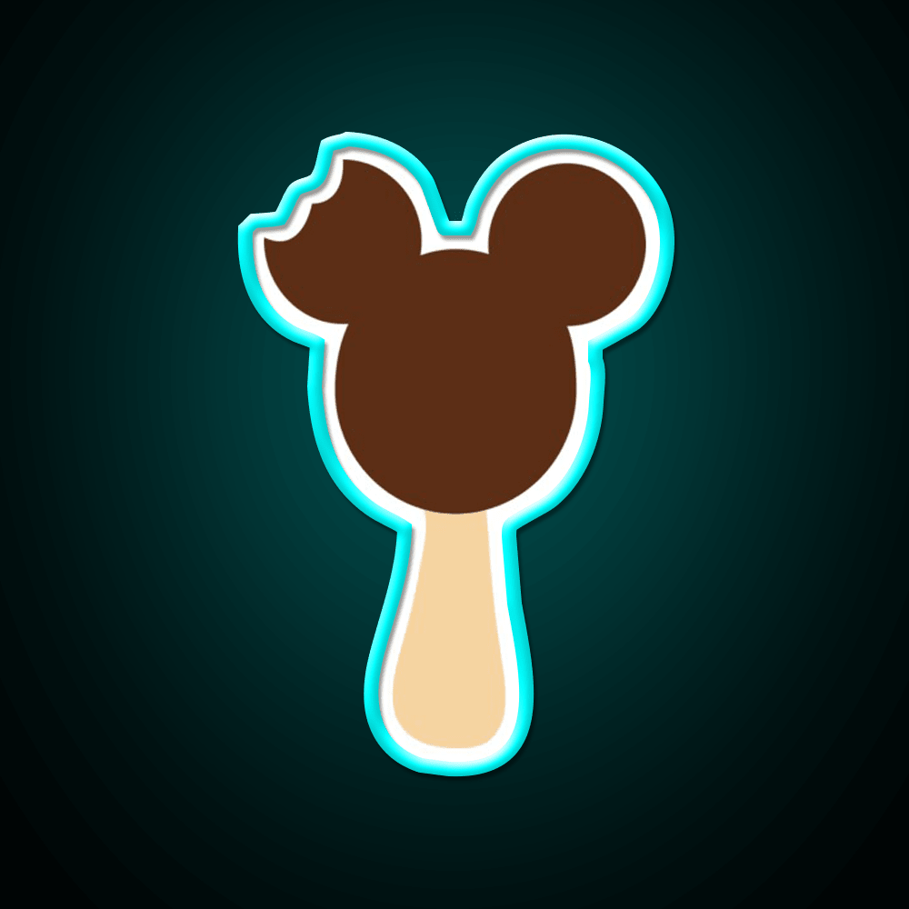 Mickey Ice Cream Snack Food Led Neon Sign Rgb Color - Shineneon