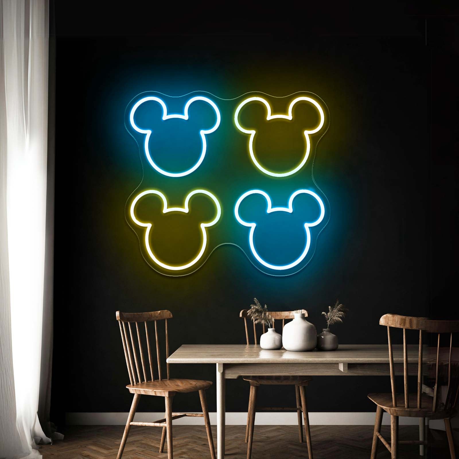 Mickey Multicolor Heads Led Neon Signs | Shineneon