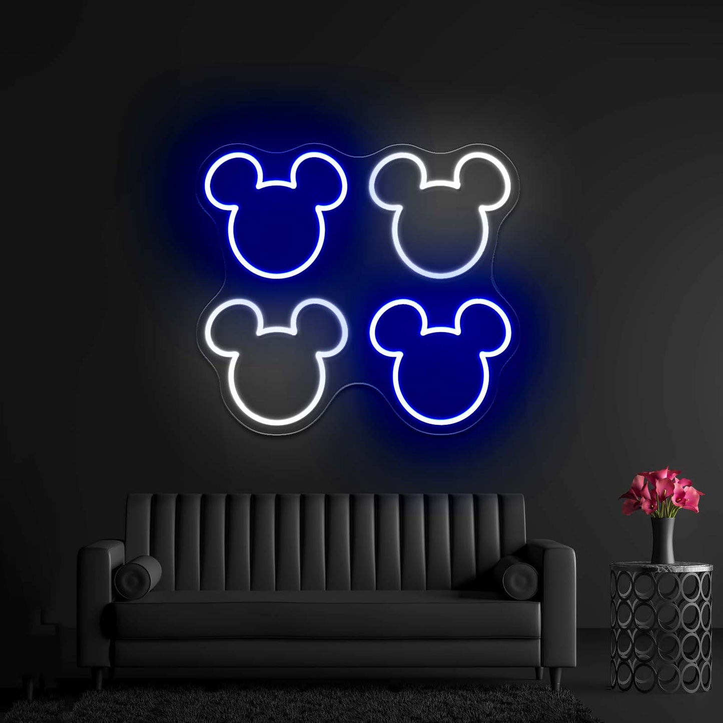 Mickey Multicolor Heads Led Neon Signs