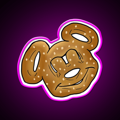 Mickey Pretzel Snack Food Led Neon Sign Rgb Color - Shineneon
