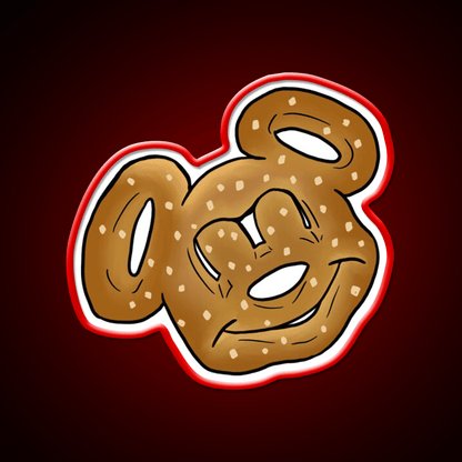 Mickey Pretzel Snack Food Led Neon Sign Rgb Color - Shineneon
