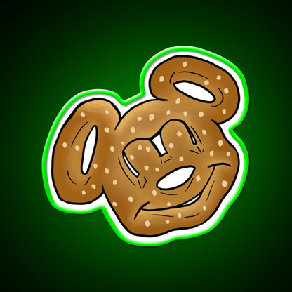Mickey Pretzel Snack Food Led Neon Sign Rgb Color - Shineneon