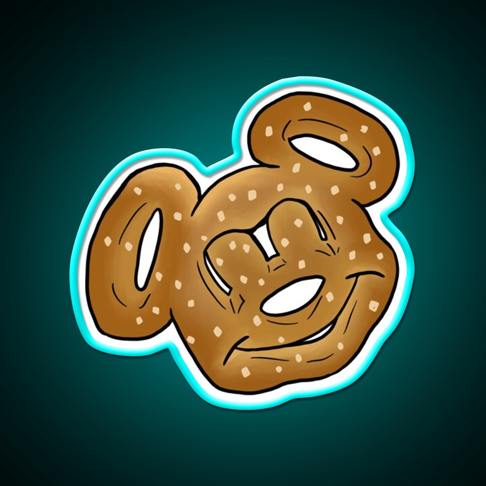 Mickey Pretzel Snack Food Led Neon Sign Rgb Color - Shineneon