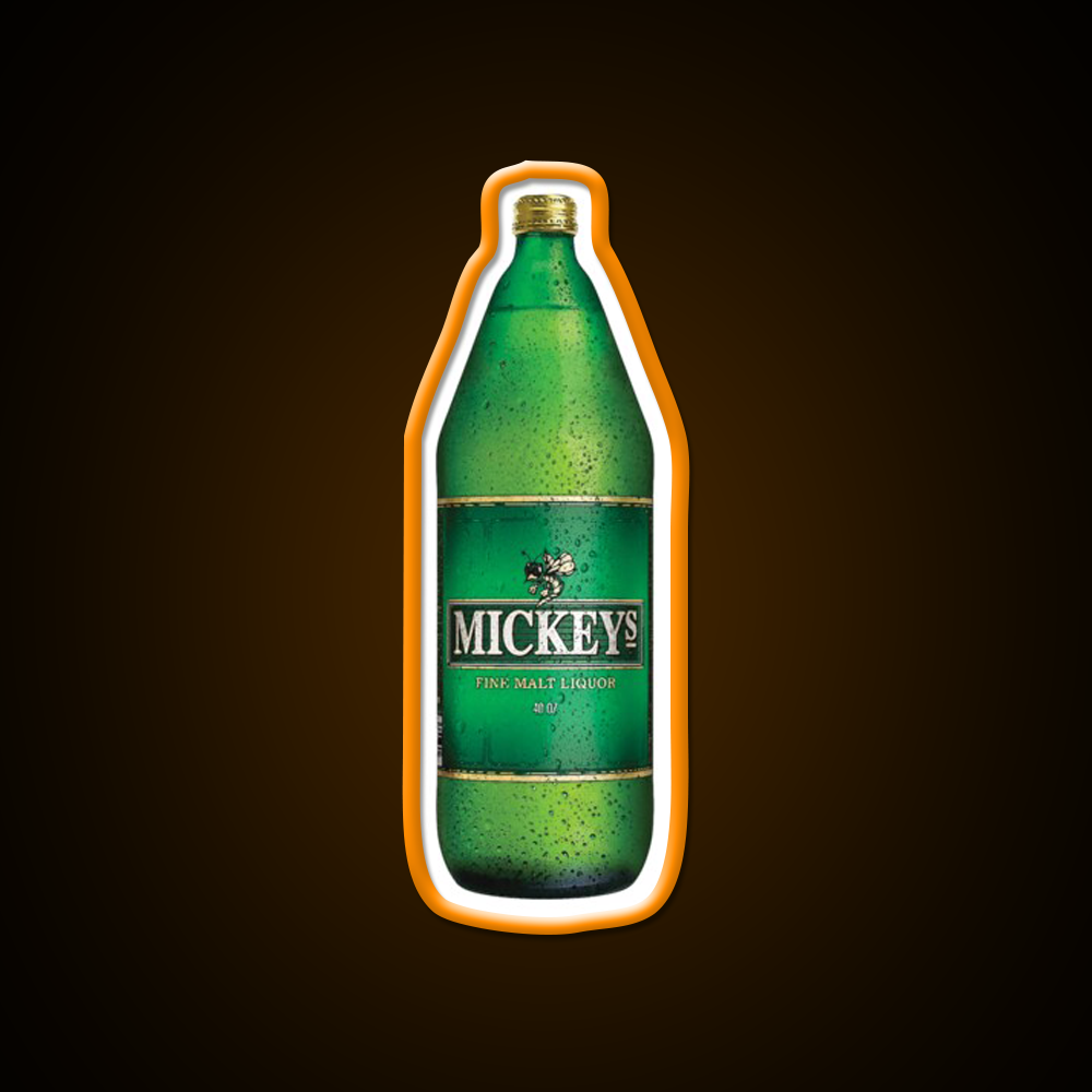 Mickeys 40Oz Beer Bar Decor Led Neon Sign Rgb Color - LED neon sign view 6